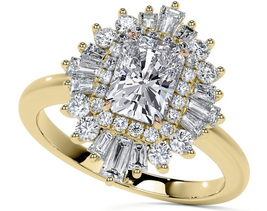 Art Deco Moissanite Engagement Rings: A Timeless Elegance Reimagined