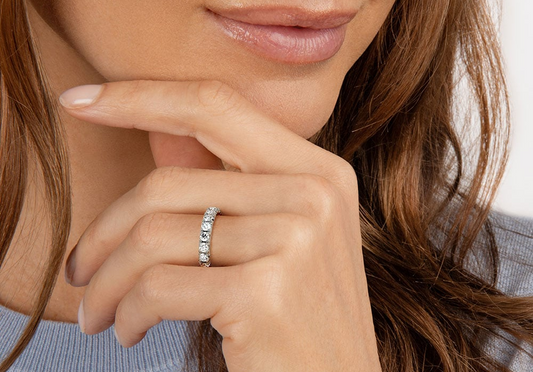 Women’s White Gold Eternity Rings: A Timeless Symbol of Love and Commitment