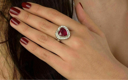 Heart-Shaped Ruby Engagement Rings: A Symbol of Love and Passion