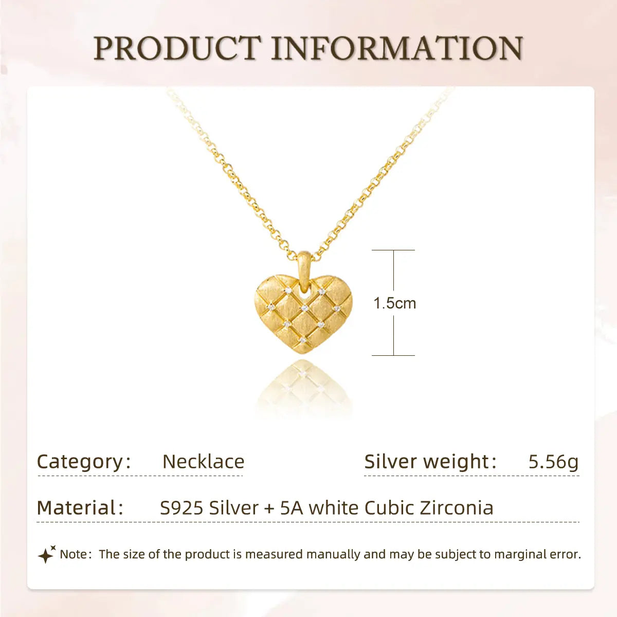 Elegant ruby double-heart necklace with brushed gold disc and starlit bead chain