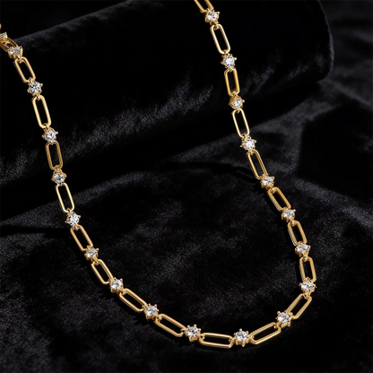 modern statement gold necklace for daily or evening wear